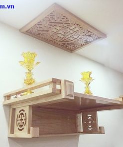 Kệ thờ treo tường bằng gỗ