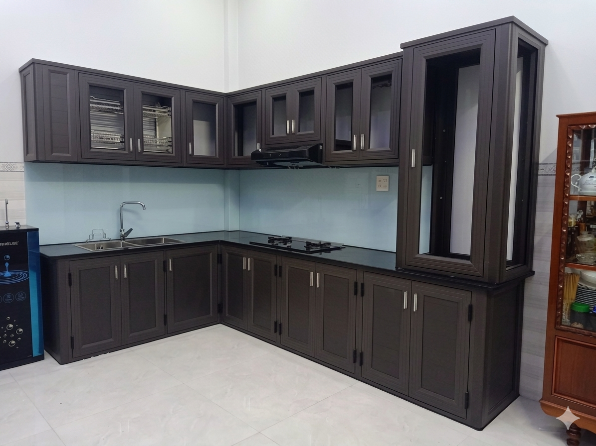 Mẫu Tủ Bếp Nhôm Xingfa đẹp