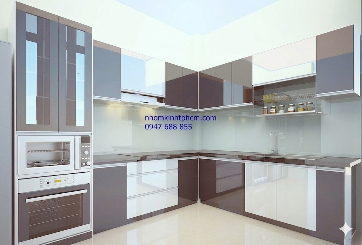 Báo Gía Tủ Bếp Nhôm Kính TPHCM