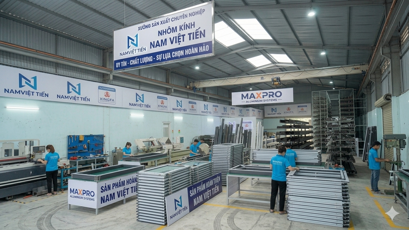 Xưởng Thi Công Tủ Bếp Nhôm Kính TPHCM