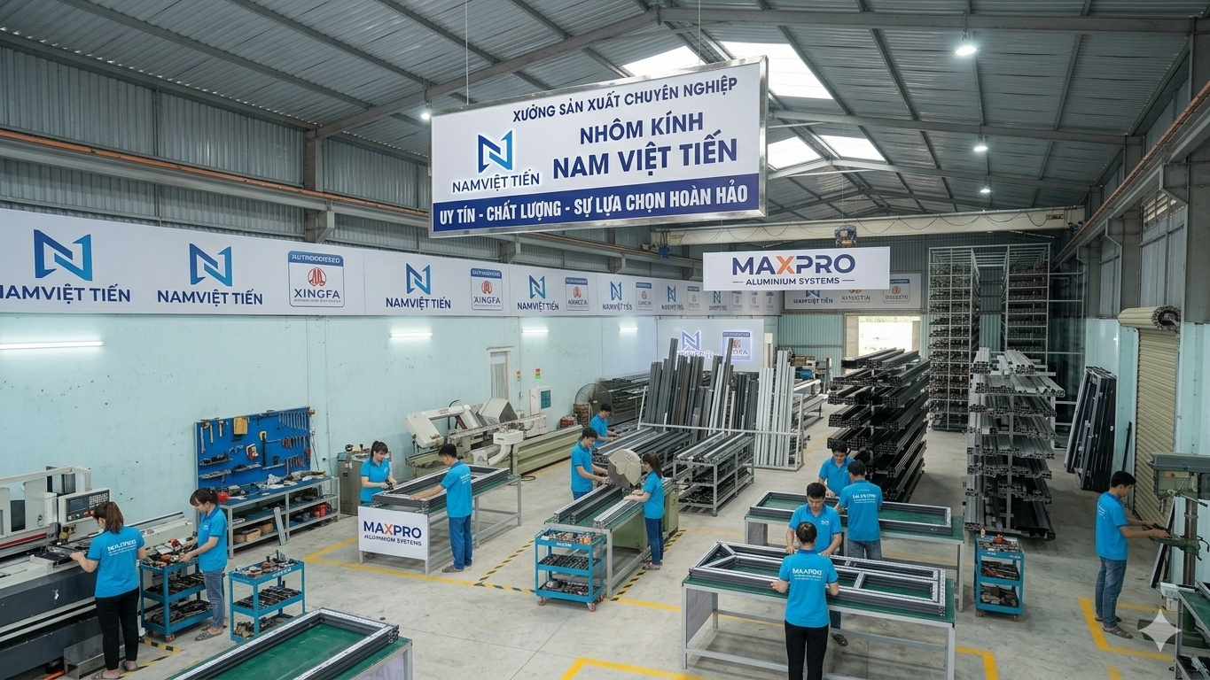 Xưởng Thi Công Tủ Bếp Nhôm Kính TPHCM