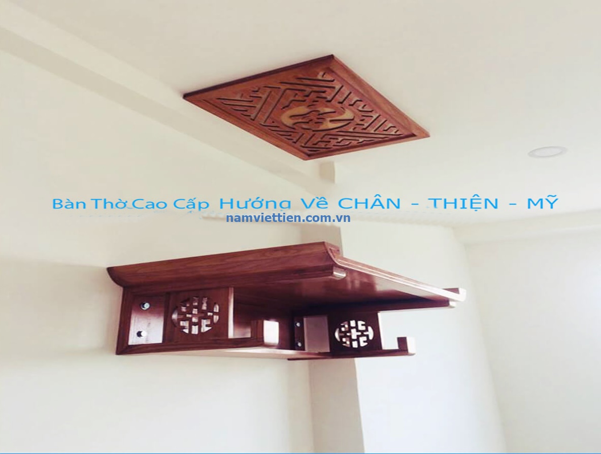 Mẫu bàn thờ gắn tường – Nam Việt Tiến