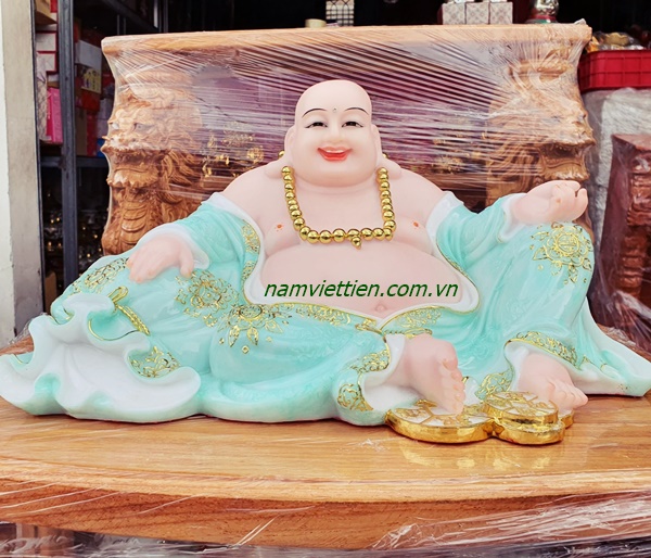 tuong phat di lac bang bot da tphcm - Bán tượng Phật Di Lặc bằng đá 16inch